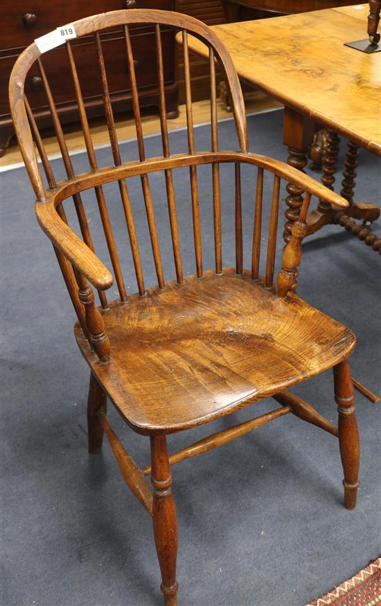 A late Victorian Windsor chair